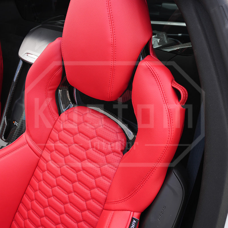 Corvette C8 Custom Leather GT2 Seat Cover (Custom Order)
