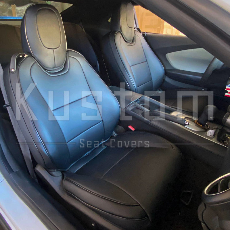 2010 15 Chevrolet Camaro Convertible Leather Interior Seat Cover