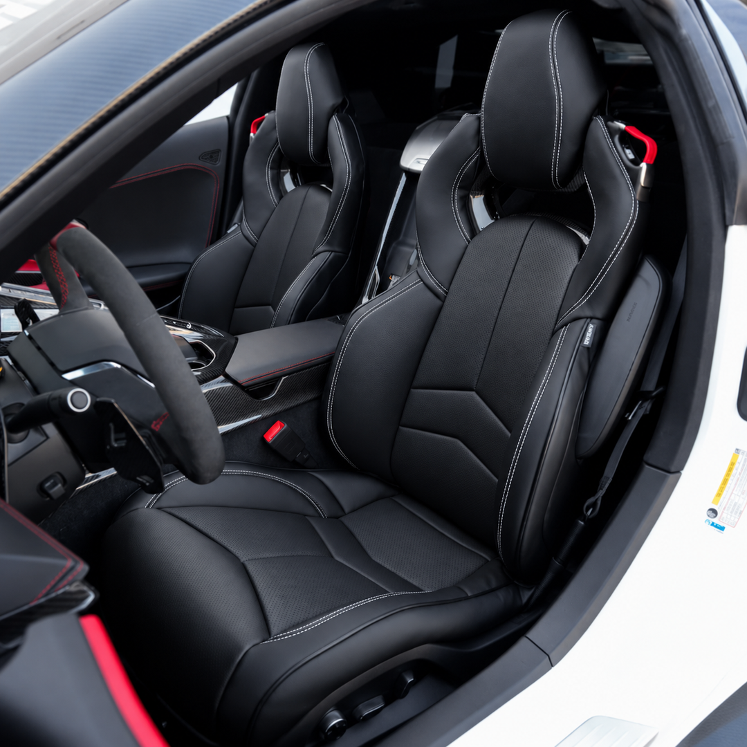 Corvette C8 Custom Leather GT2 Seat Cover (Custom Order)