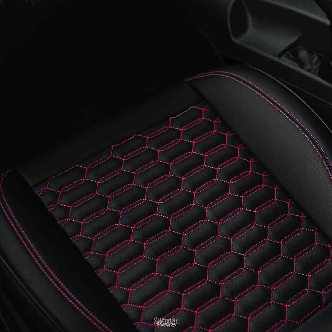 2015-23 Ford Mustang Coupe Double Hex Seat Covers (Custom Order)