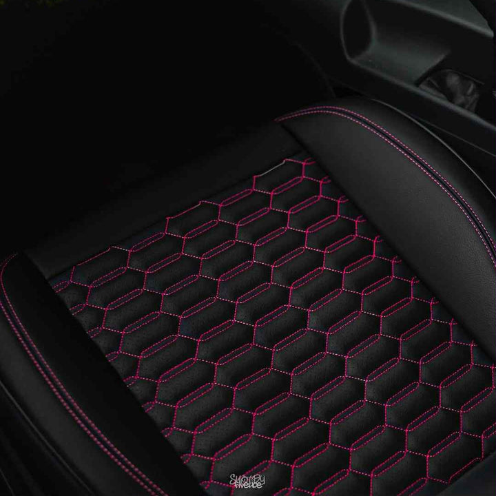 2015-23 Ford Mustang Coupe Double Hex Seat Covers (Custom Order)