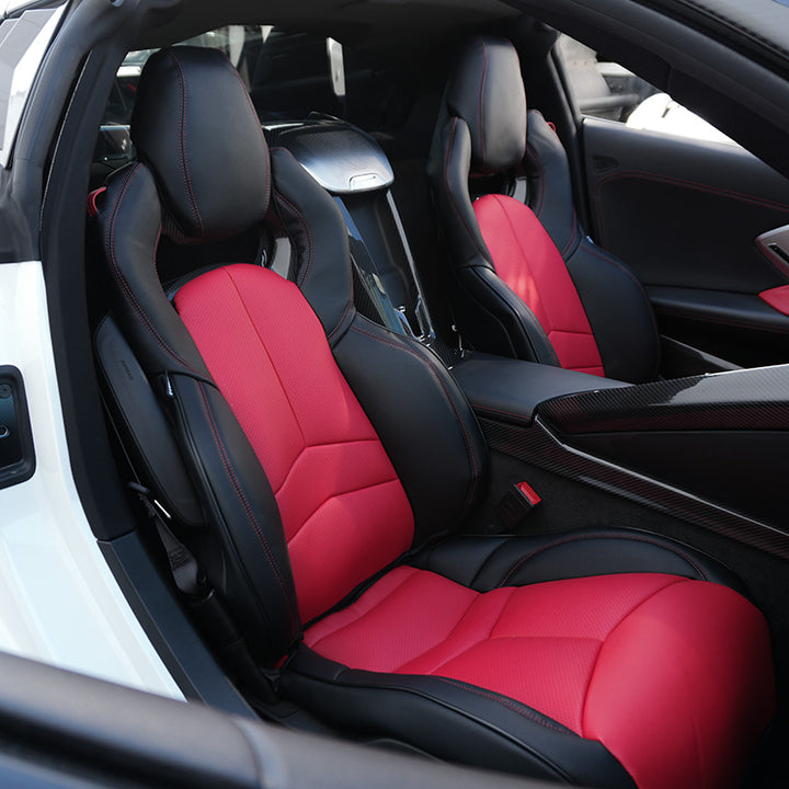 Corvette C8 Custom Leather GT2 Seat Cover (Custom Order)
