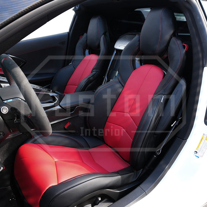 Corvette C8 Custom Leather GT2 Seat Cover (Custom Order)