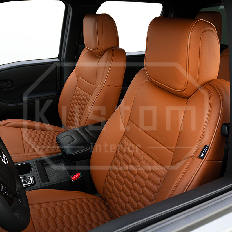2022-26 Nissan Frontier Premium Custom Leather Seat Covers