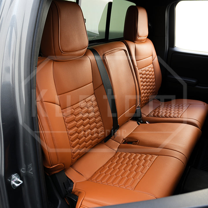 2022-26 Nissan Frontier Premium Custom Leather Seat Covers