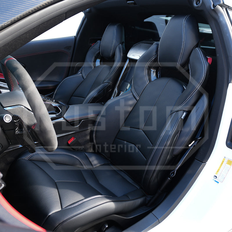 Corvette C8 Custom Leather GT2 Seat Cover (Custom Order)