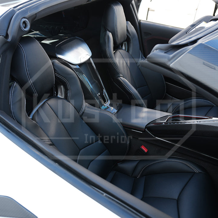 Corvette C8 Custom Leather GT2 Seat Cover (Custom Order)
