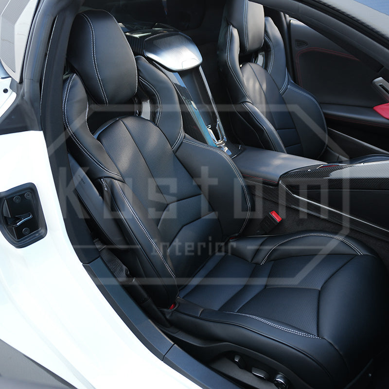 Corvette C8 Custom Leather GT2 Seat Cover (Custom Order)