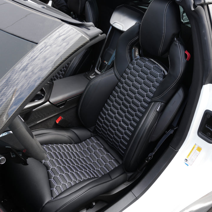 Corvette C8 Custom Leather GT2 Seat Cover (Custom Order)