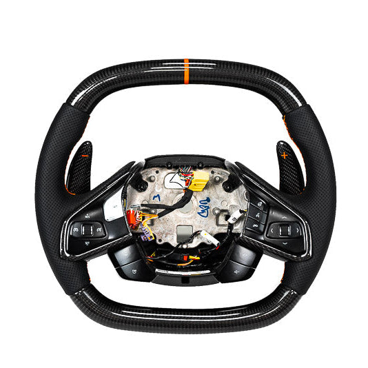 Corvette C8 Carbon Fiber Steering Wheel (Custom Order)