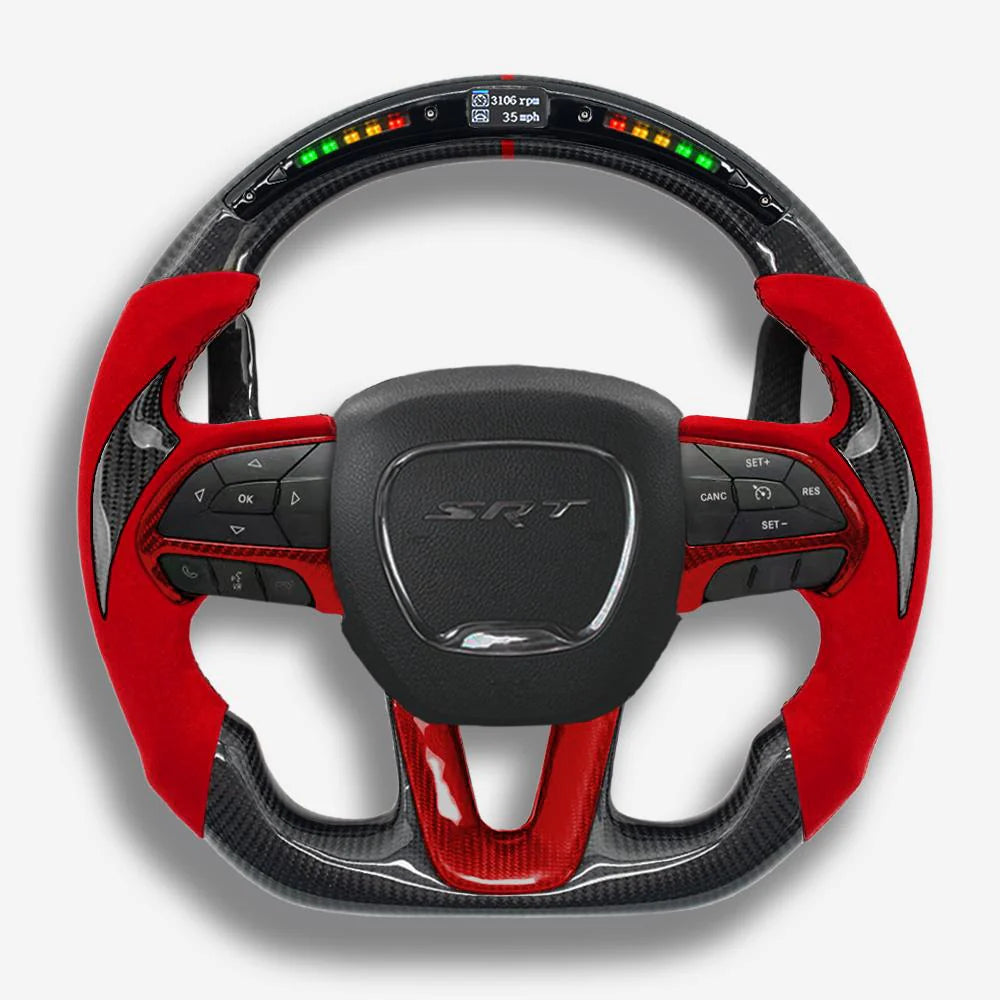 2015+ Dodge Challenger Carbon Fiber Steering Wheel (Custom Order)