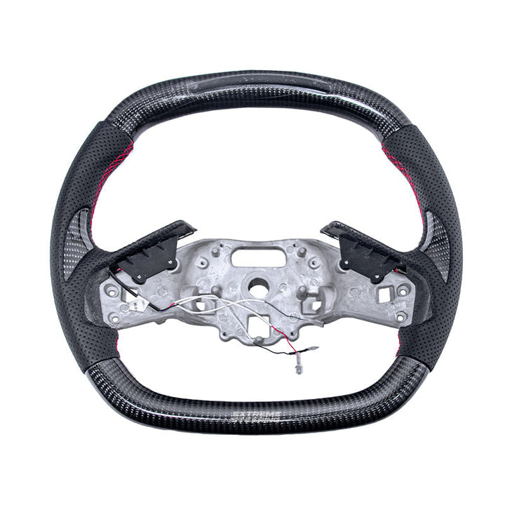 Corvette C8 LED Digital Display Carbon Fiber Steering Wheel