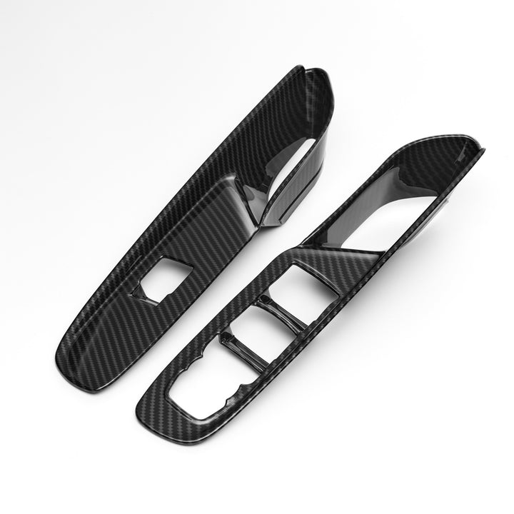 Corvette C8 Window Switch Panel Trim - Hydro-Dipped Carbon Fiber
