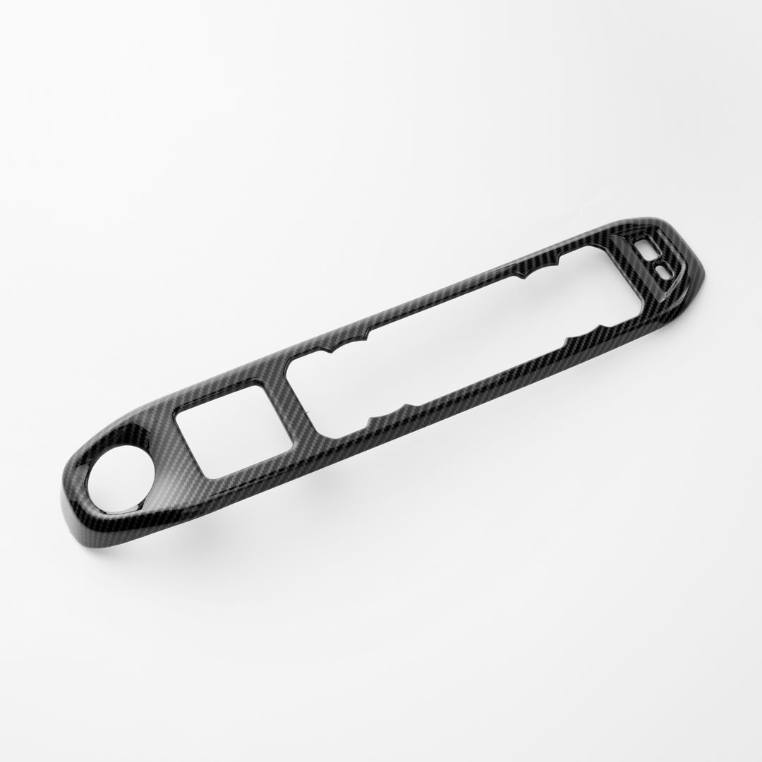 2022+ Chevrolet Silverado Climate Control Panel Trim - Hydro-Dipped Carbon Fiber