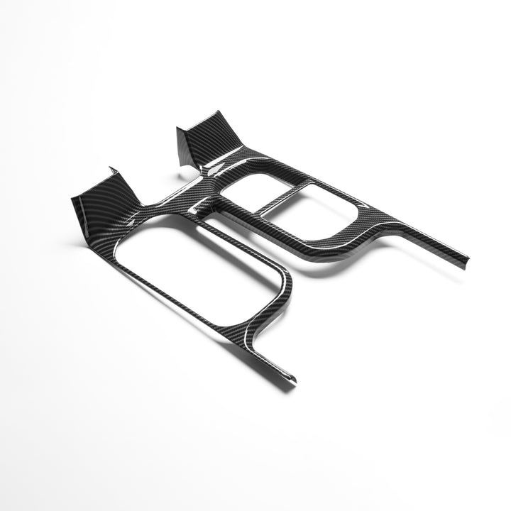 2022+ Chevrolet Silverado Shifter Surround Trim - Hydro-Dipped Carbon Fiber