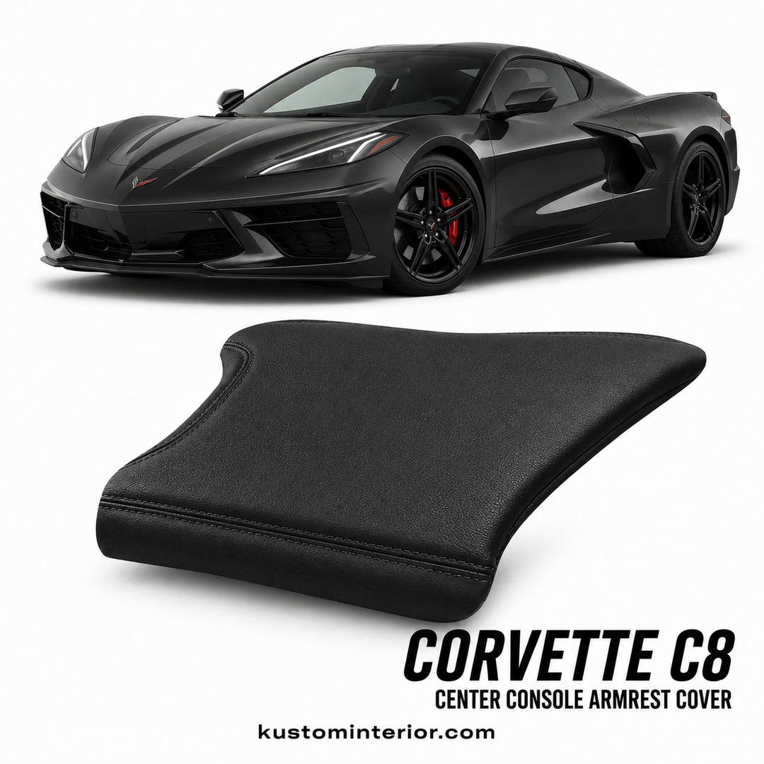 Corvette C8 Center Console Lid Armrest Cover (Custom Order)