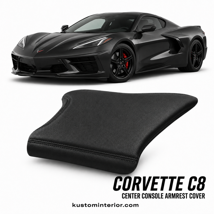 Corvette C8 Center Console Lid Armrest Cover (Custom Order)