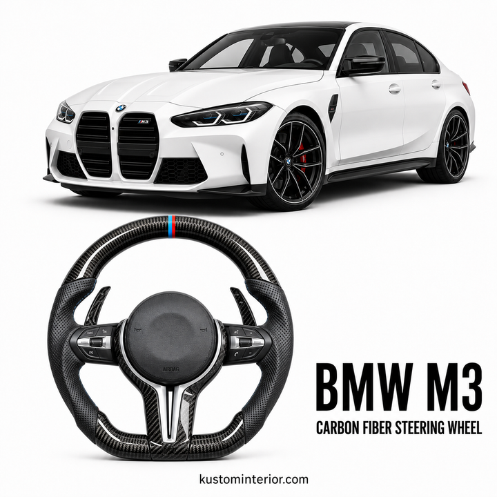 BMW M3 Custom Carbon Fiber Steering Wheel (Custom Order)