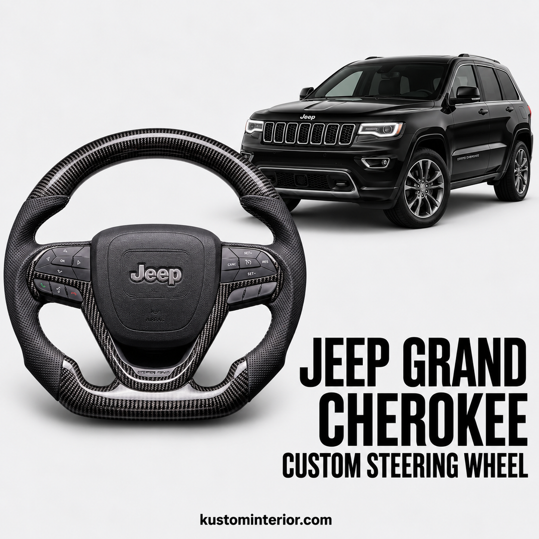Jeep Grand Cherokee Carbon Fiber Steering Wheel (Custom Order)