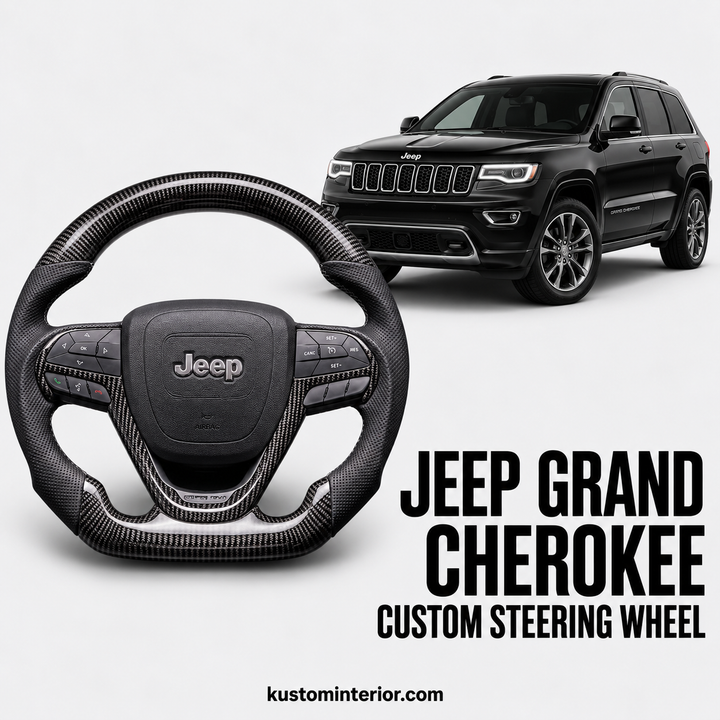 Jeep Grand Cherokee Carbon Fiber Steering Wheel (Custom Order)