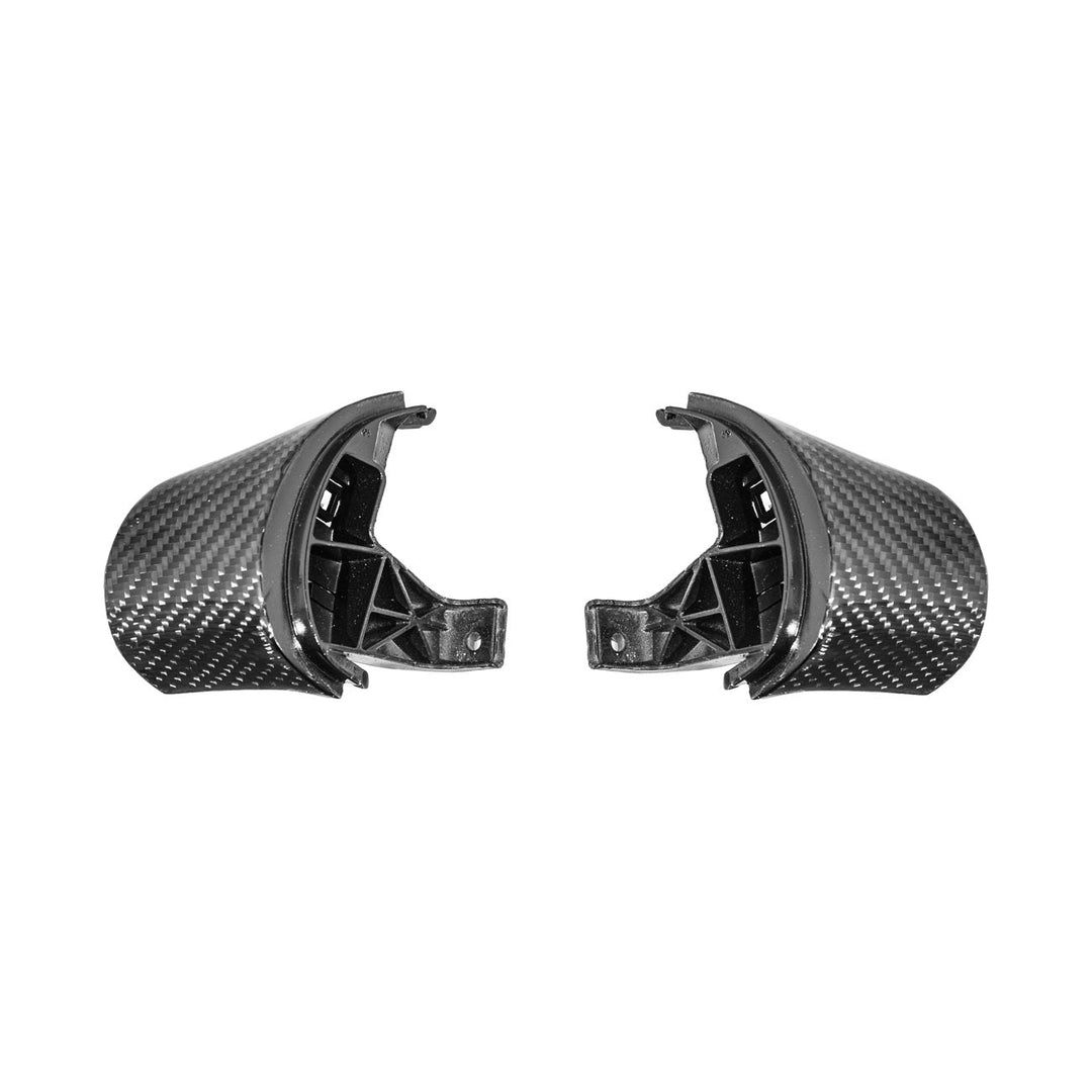 Corvette C6 Dry Carbon Fiber Steering Wheel Button Control Bezel Covers