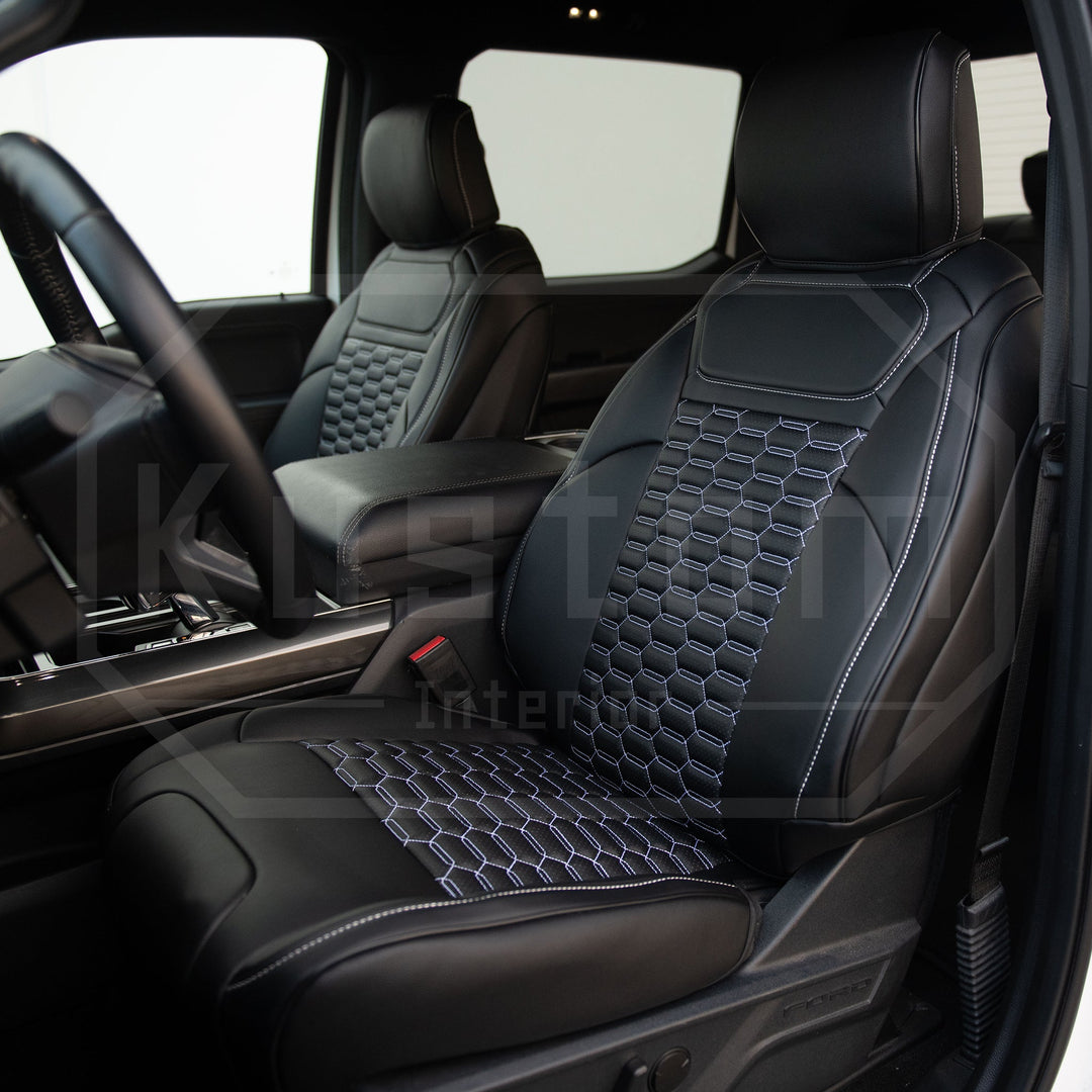 2021+ Ford F-150 5-22 F-250 F-350 Genuine Leather Seat Covers [Custom Order]