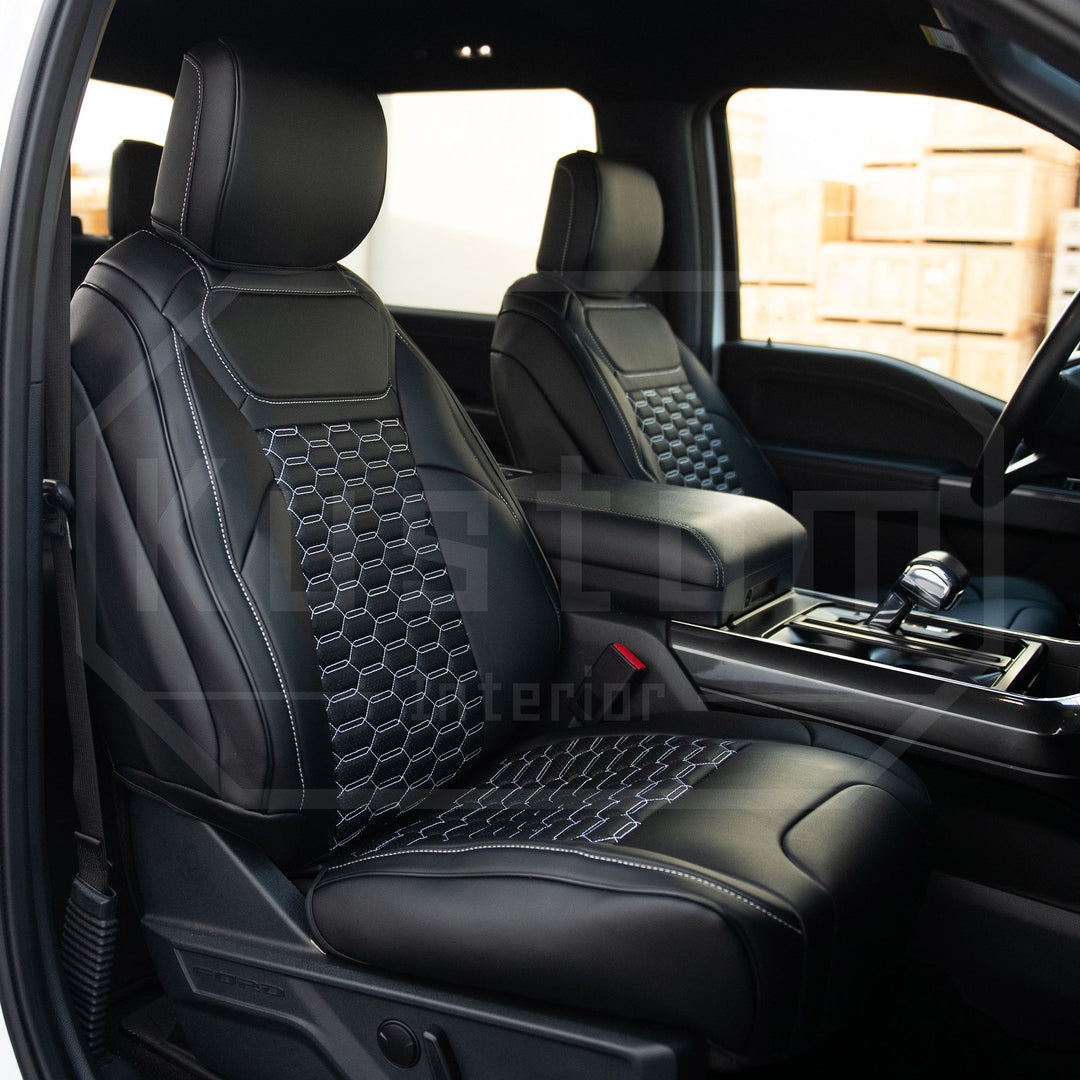 2021+ Ford F-150 5-22 F-250 F-350 Genuine Leather Seat Covers [Custom Order]