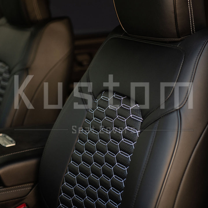 2019+ Dodge Ram 1500 Premium Custom Leather Seat Covers