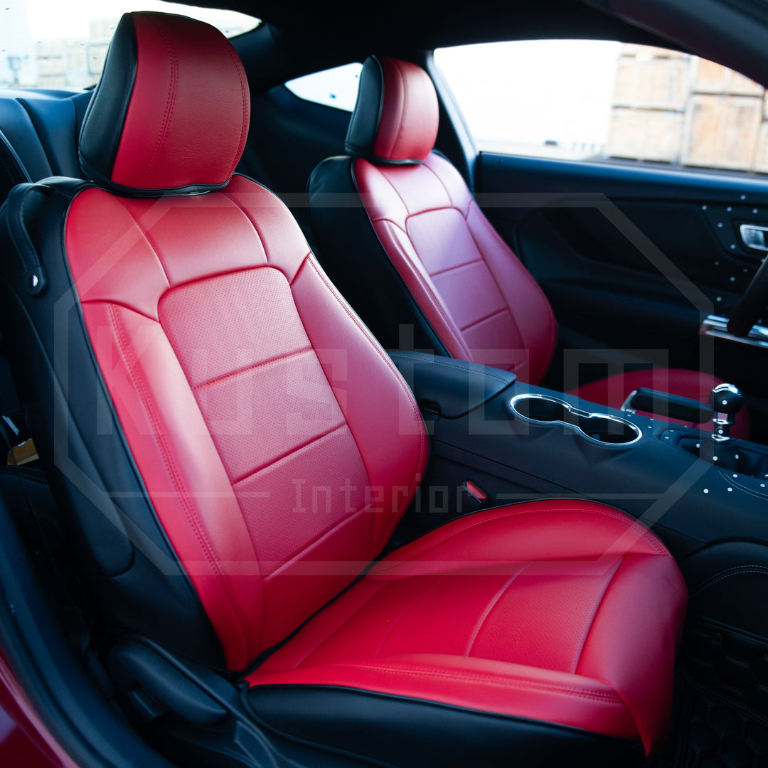 2015+ Ford Mustang Coupe Custom Leather Seat Covers