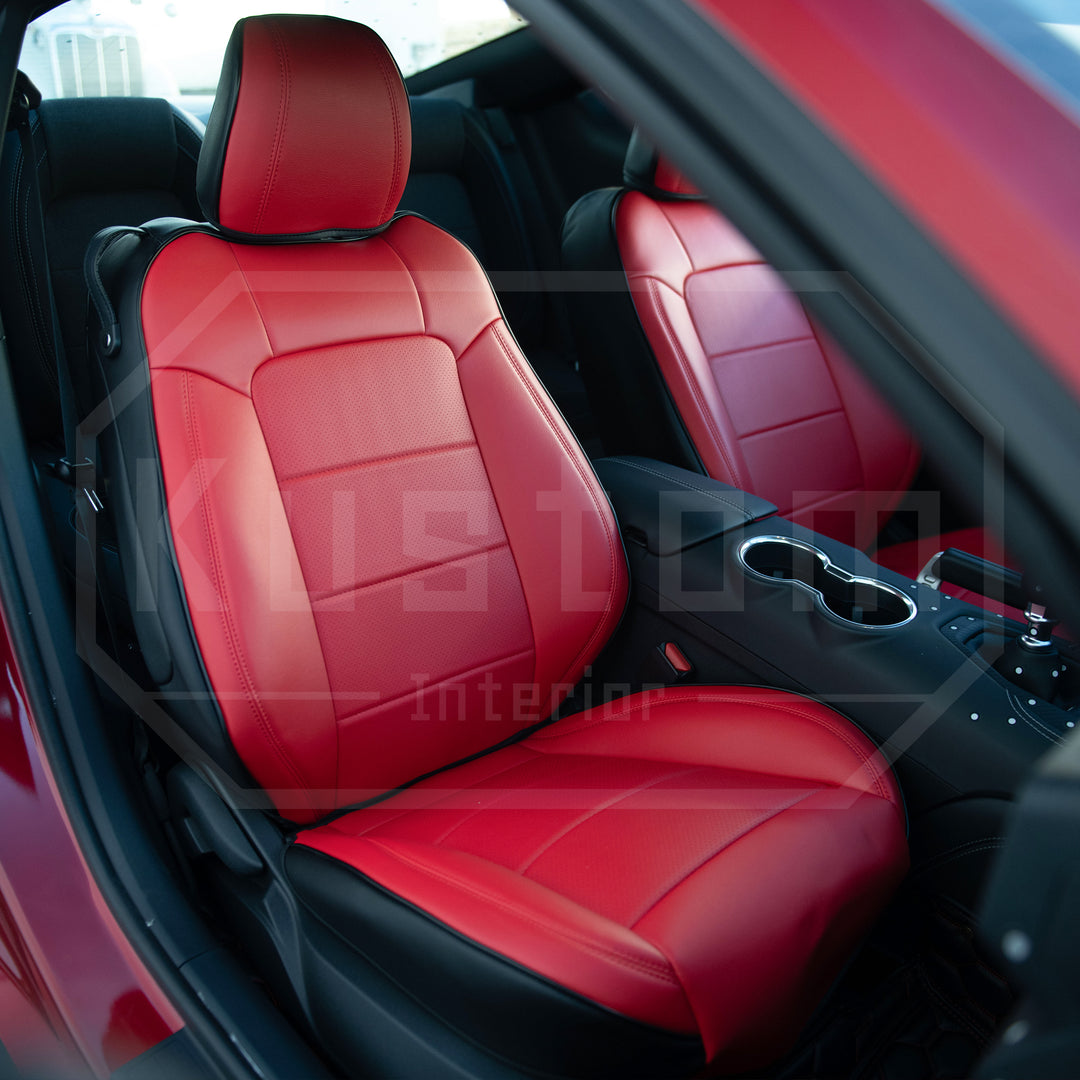 2015+ Ford Mustang Coupe Custom Leather Seat Covers