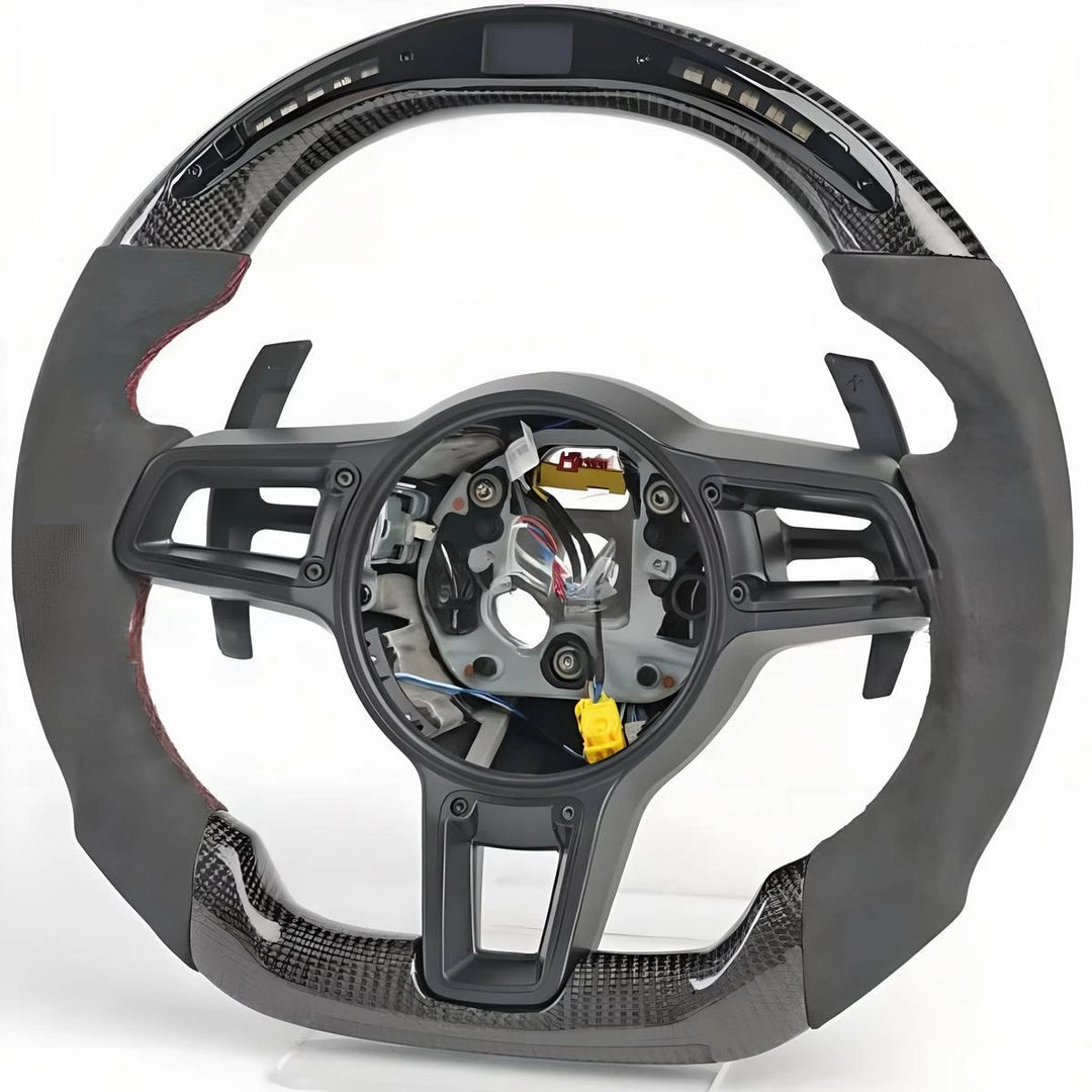 2014+ Porsche Macan Carbon Fiber Steering Wheel (Custom Order)