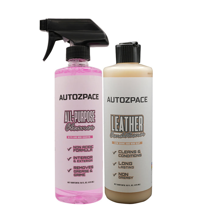 AUTO ZPACE™ Leather Cleaner & Conditioner Kit