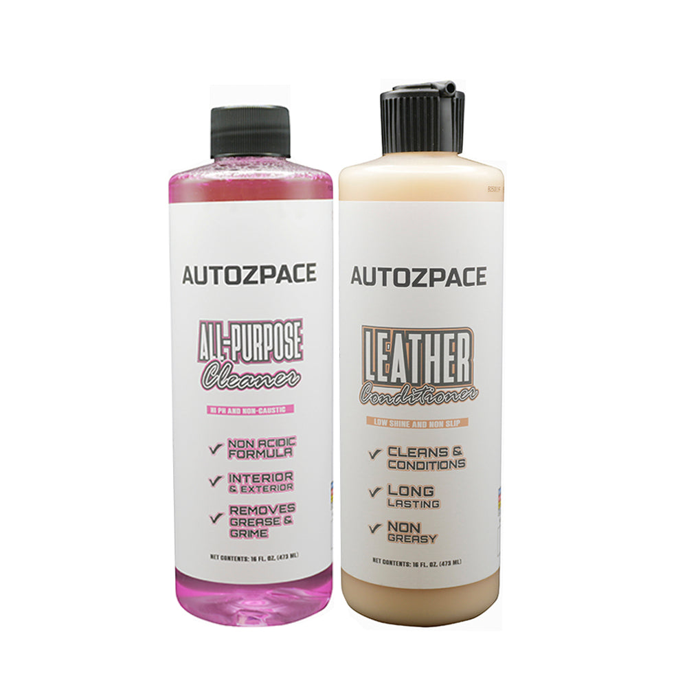 AUTO ZPACE™ Leather Cleaner & Conditioner Kit