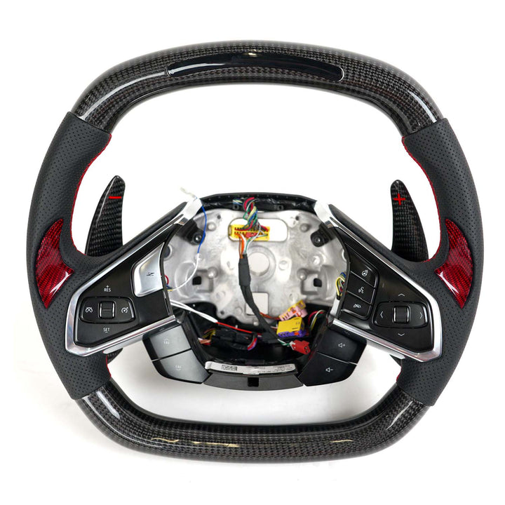Corvette C8 Carbon Fiber Steering Wheel (Custom Order)