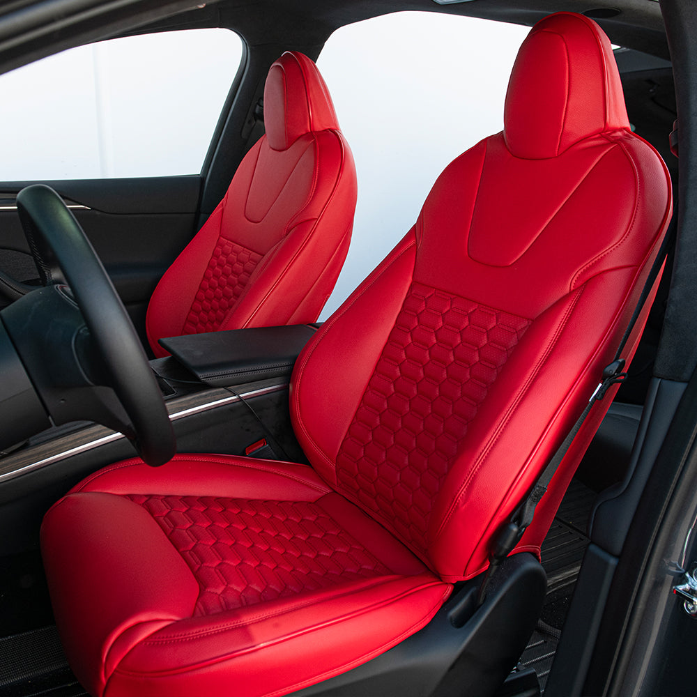 2016+ Tesla Model X Premium Custom Leather Seat Covers