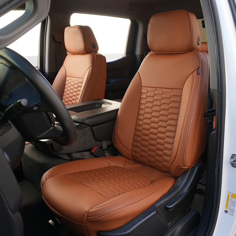 2019+ GMC Sierra Premium Custom Leather Seat Covers