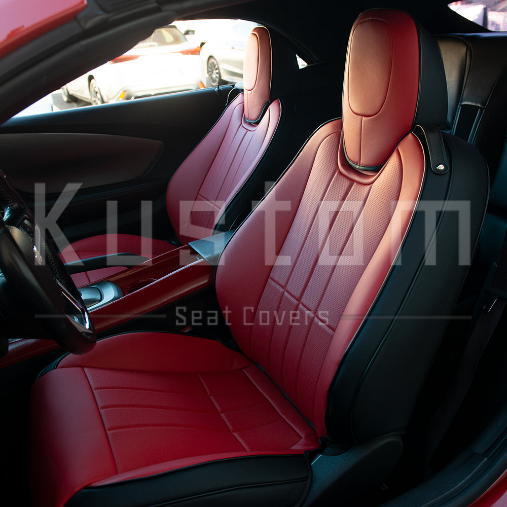 5th Gen Camaro Coupe Custom Leather Seat Covers