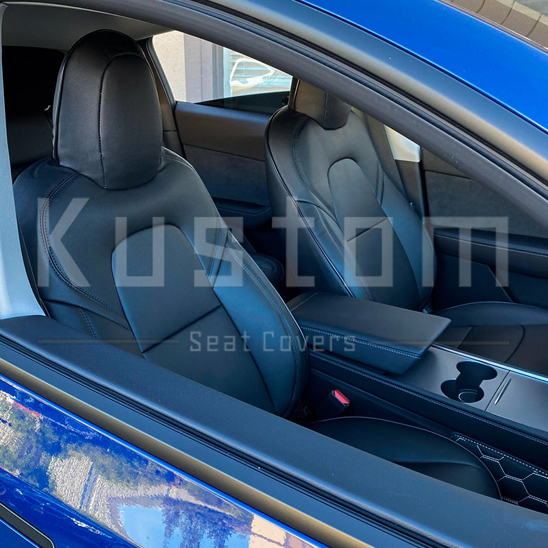 2019-23 Tesla Model Y Custom Premium Leather Seat Covers