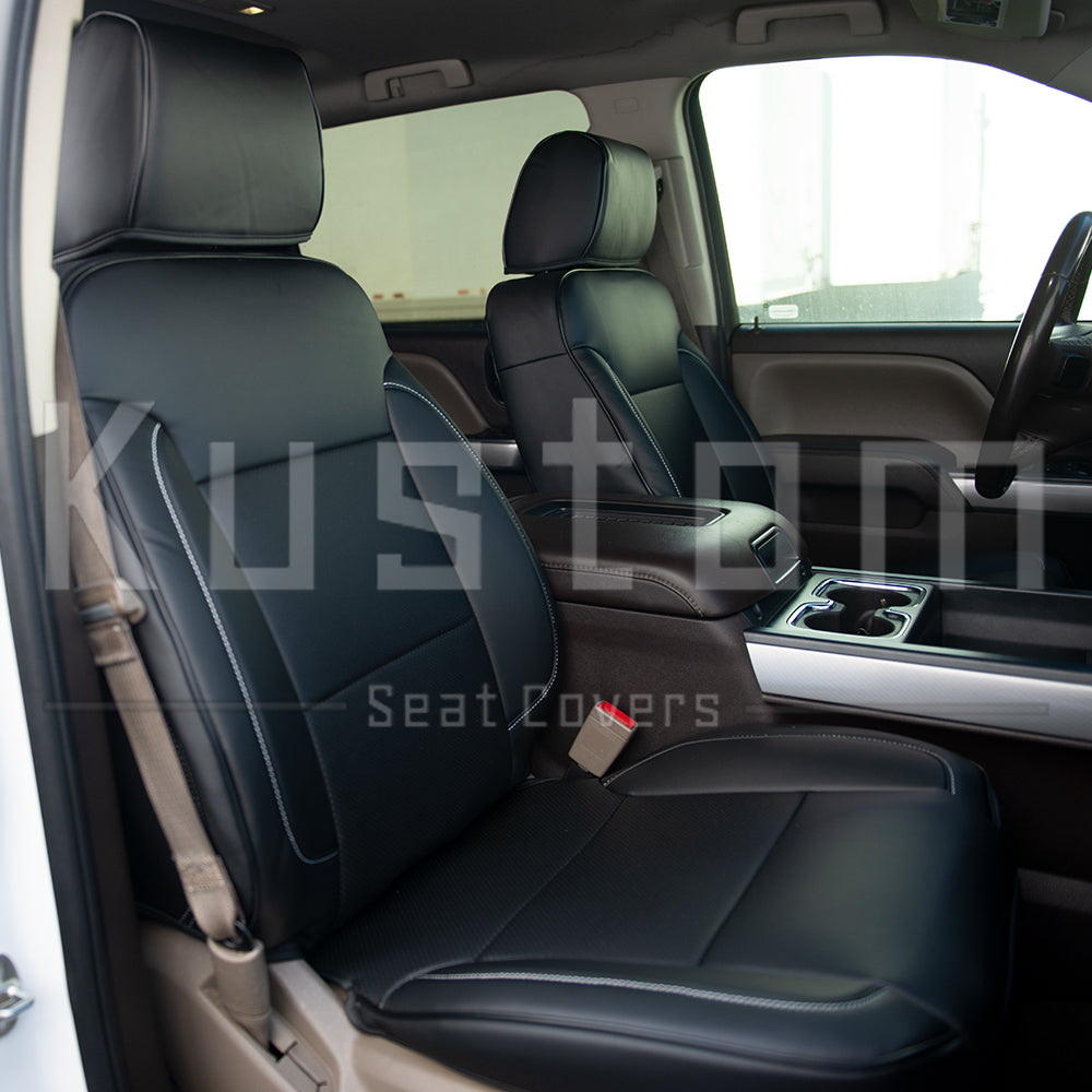 2014-18 Chevrolet Silverado Custom Leather Seat Covers