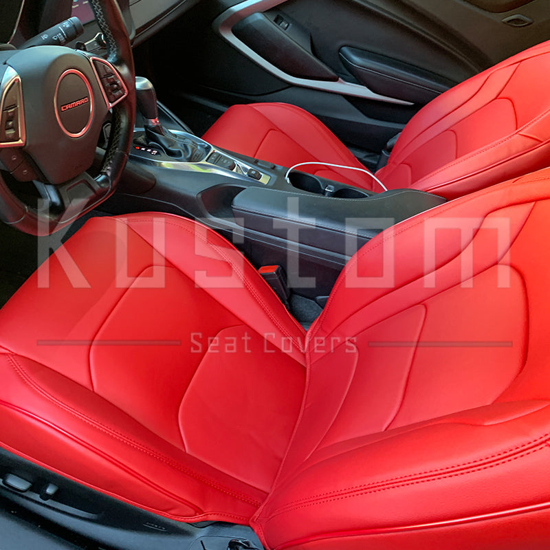 6th Gen Camaro Coupe Custom Leather Seat Covers