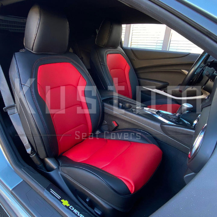 6th Gen Camaro Coupe Custom Leather Seat Covers