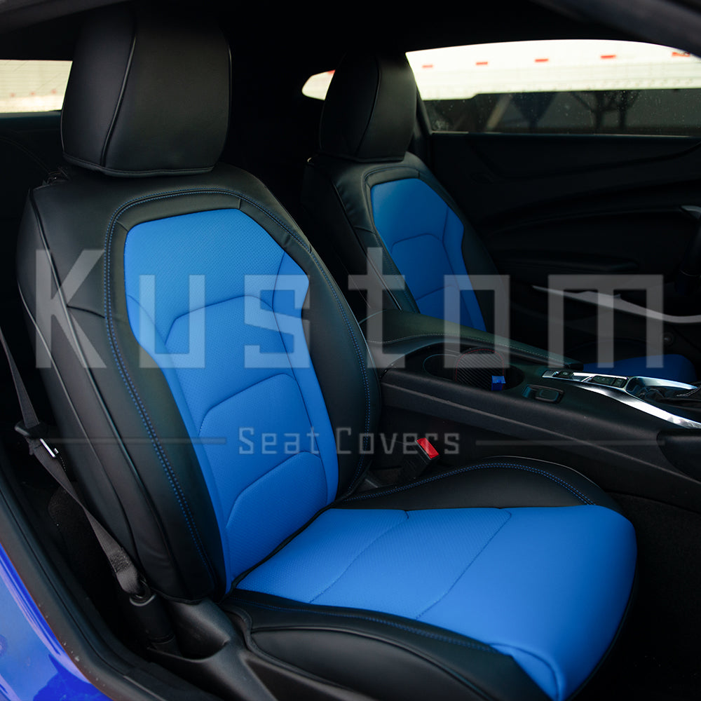 6th Gen Camaro Coupe Custom Leather Seat Covers