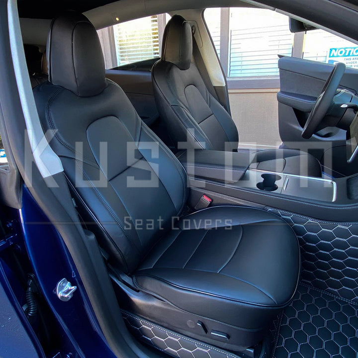 2019-23 Tesla Model Y Custom Premium Leather Seat Covers