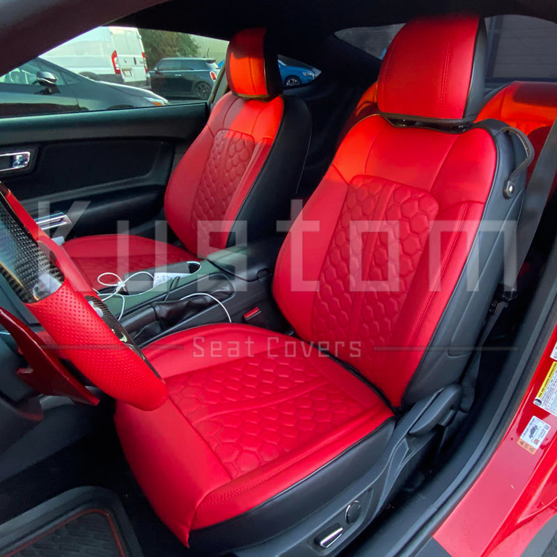 2015+ Ford Mustang Coupe Custom Leather Seat Covers