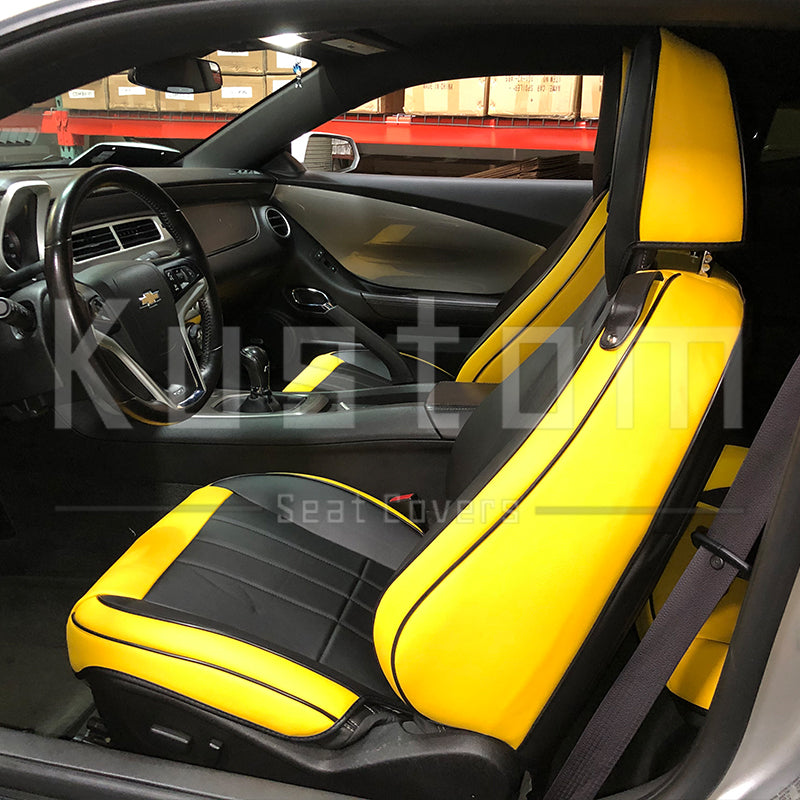 5th Gen Camaro Coupe Custom Leather Seat Covers