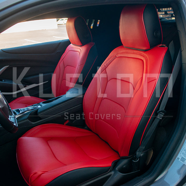 6th Gen Camaro Convertible Custom Leather Seat Covers