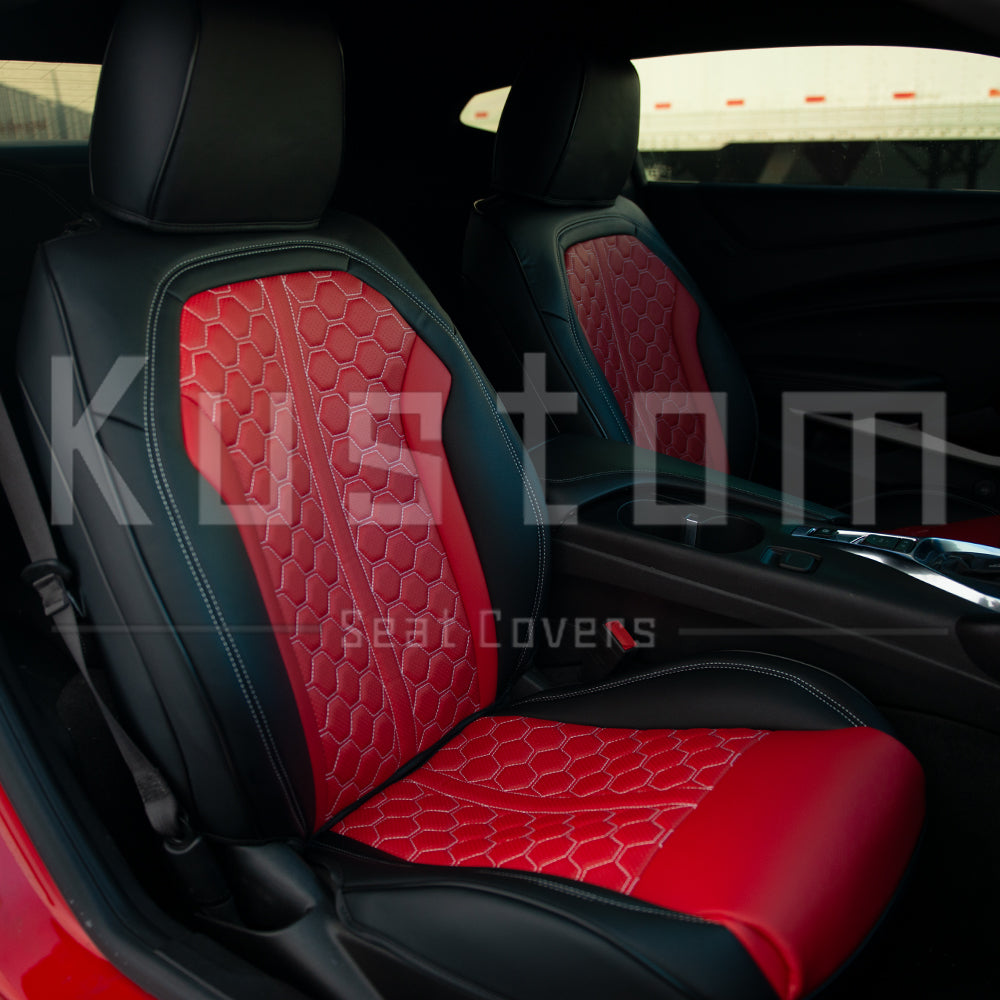 6th Gen Camaro Coupe Custom Leather Seat Covers