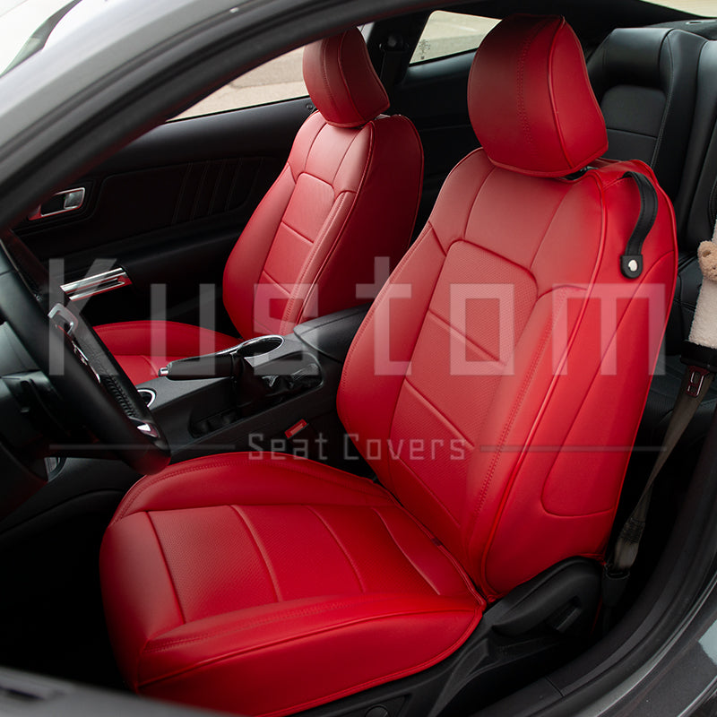 2015+ Ford Mustang Coupe Custom Leather Seat Covers