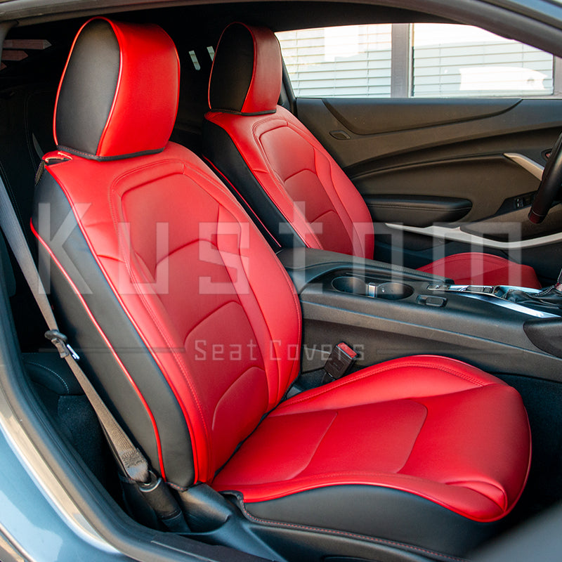 6th Gen Camaro Coupe Custom Leather Seat Covers