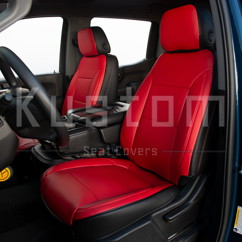 2019+ Chevrolet Silverado Premium Custom Leather Seat Covers